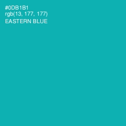 #0DB1B1 - Eastern Blue Color Image